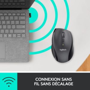 Logitech M705 – Souris sans fil – Argent