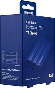 SAMSUNG Portable SSD T7 Shield 2To USB 3.2 Gen2 + IPS65 blue (6€ CP)