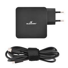 BLUESTORK CHARGEUR MURAL 45W USB-C pour NOTEBOOK NOIR