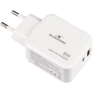 BLUESTORK BS-PW-NB-30-C-A/2 ALIM. 30W USB-C+A pour Tél/Tab/Switch