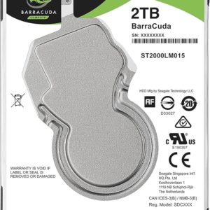 Disque Dur 2000GB 2.5 SATA3 (6Gb/s 5400T 7 0mm) SEAGATE ST2000ML015