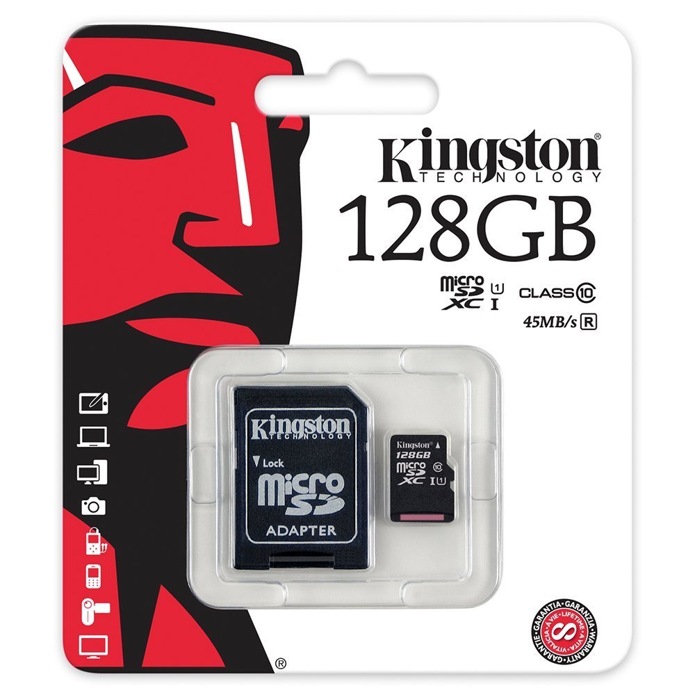 KINGSTON carte micro SD 128Go Classe 10