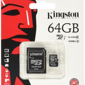 KINGSTON carte micro SD 64GO Classe 10