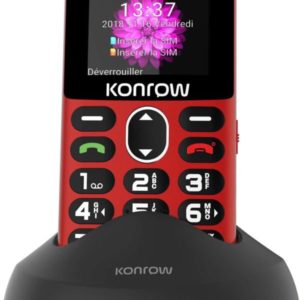 KONROW SENIOR DS ROUGE (2-DOCK DE CHARGE)