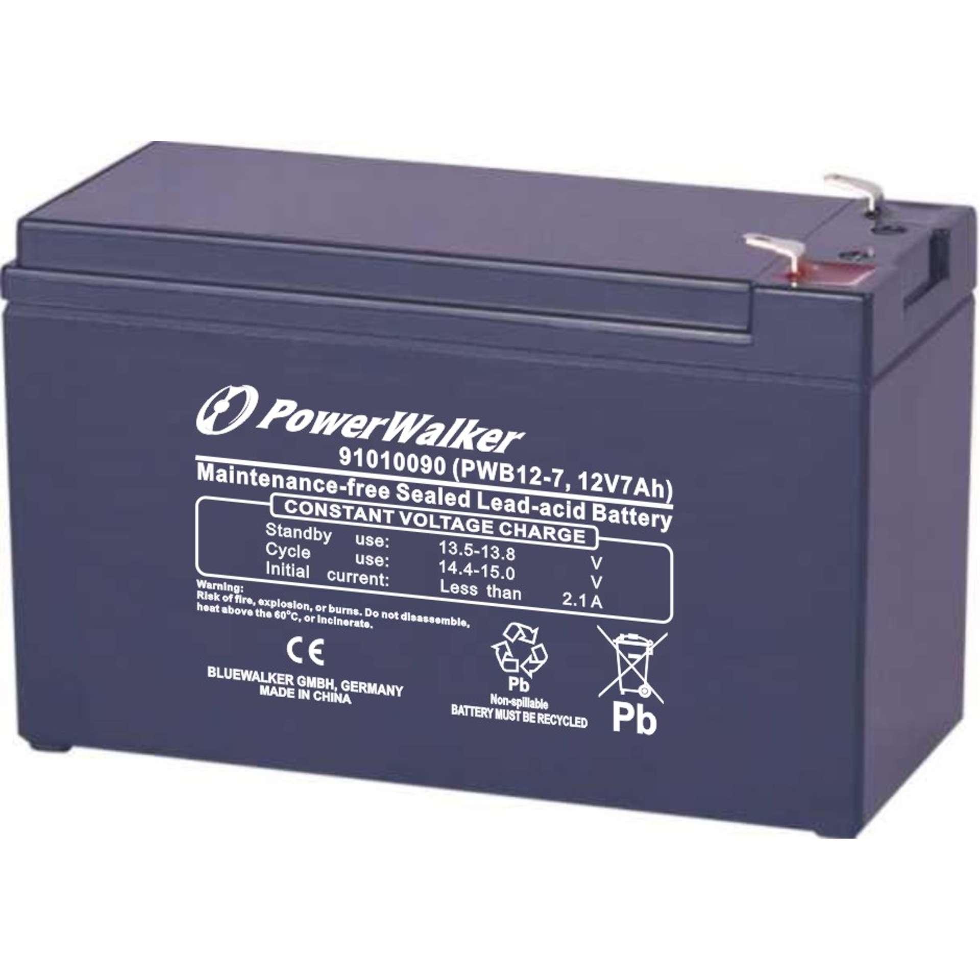 POWER WALKER BATTERIE pour ONDULEUR PWB12-7 (12V / 7Ah)