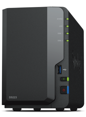 SYNOLOGY DS223 DISK Station 2 bay 2×3.5/2.5 SATA 1X2GB RAM