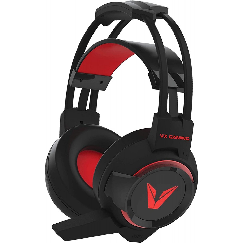 VOLKANO VX-106-BK-CF CASQUE +MICRO GAMING COMFORT/LED TEAM Series