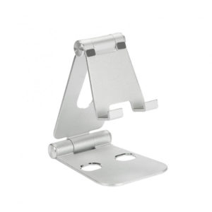 WE-Support tel/tab universel de table tout en alu silver