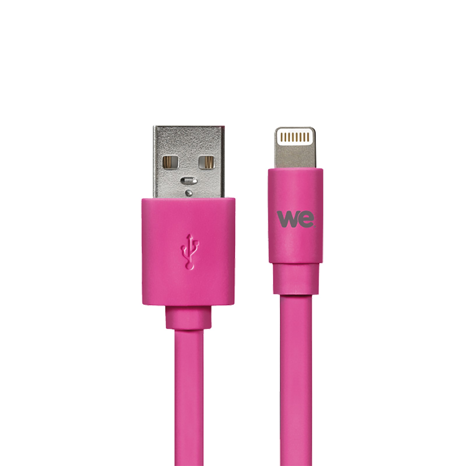 WE CABLE APPLE USB/LIGHTNING PLAT 1M FUSHIA