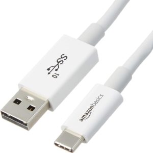 WE CABLE USB-C MALE/USB A MALE PLAT 1M USB3.1 GEN2 BLANC